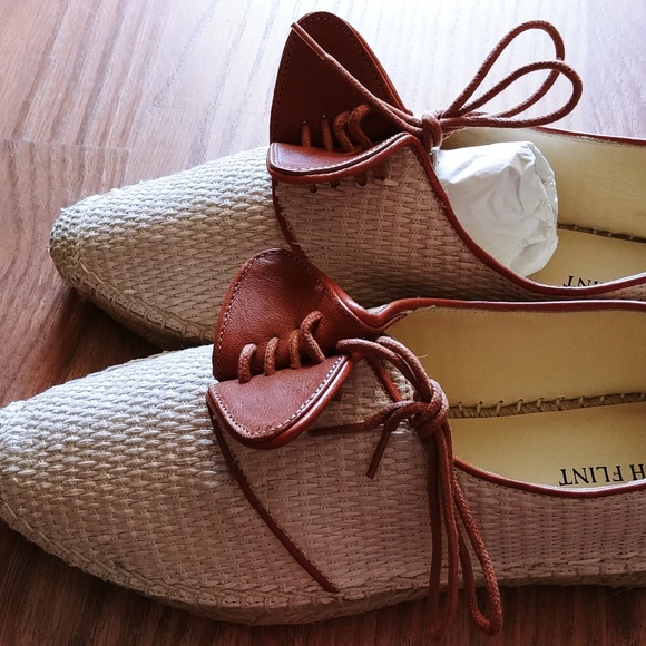 🌟SOLD🌟NWOT Sarah Flint Cream Woven Espadrilles - Picture 3 of 6